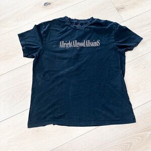 ALL SAINTS Black Men's T-Shirt